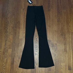 Black flare pants
